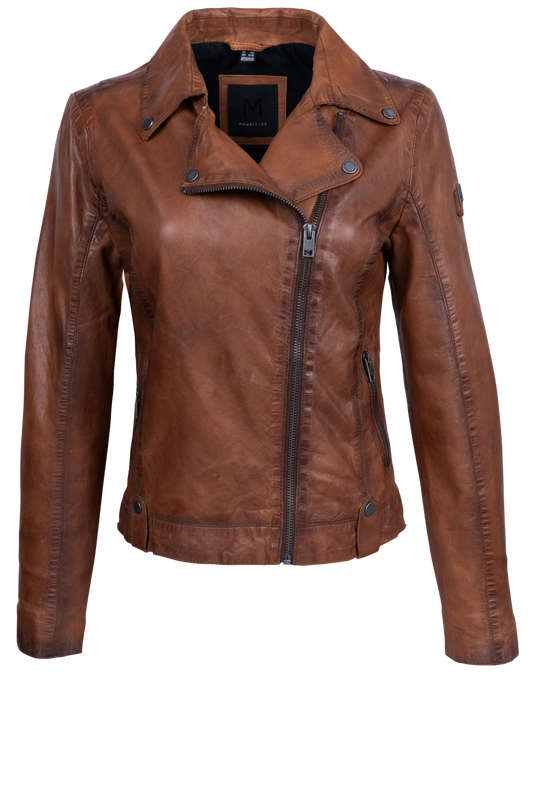 Mauritius Fayola Cognac Leather Jacket
