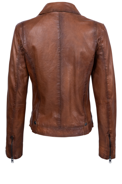 Mauritius Fayola Cognac Leather Jacket
