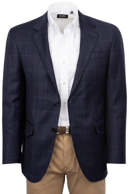 Pinto Ranch Navy Plaid Sport Coat