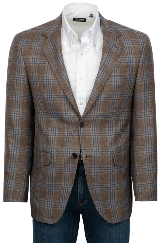 Pinto Ranch Gray Plaid Sport Coat