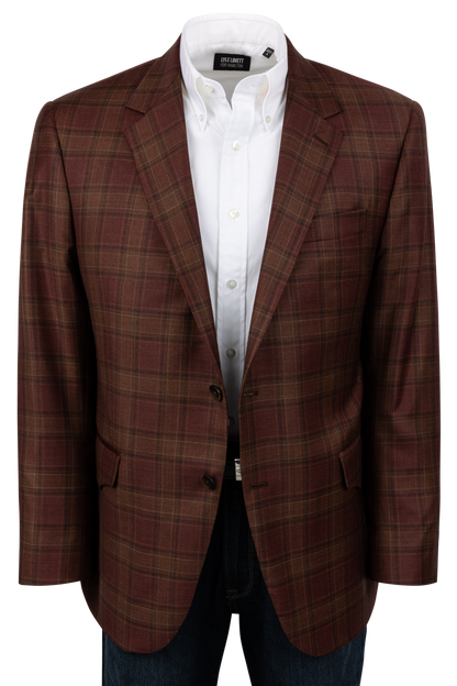 Pinto Ranch Rust Plaid Sport Coat