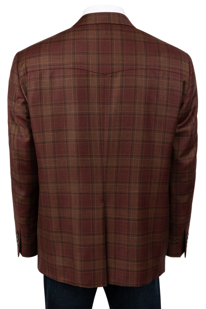 Pinto Ranch Rust Plaid Sport Coat