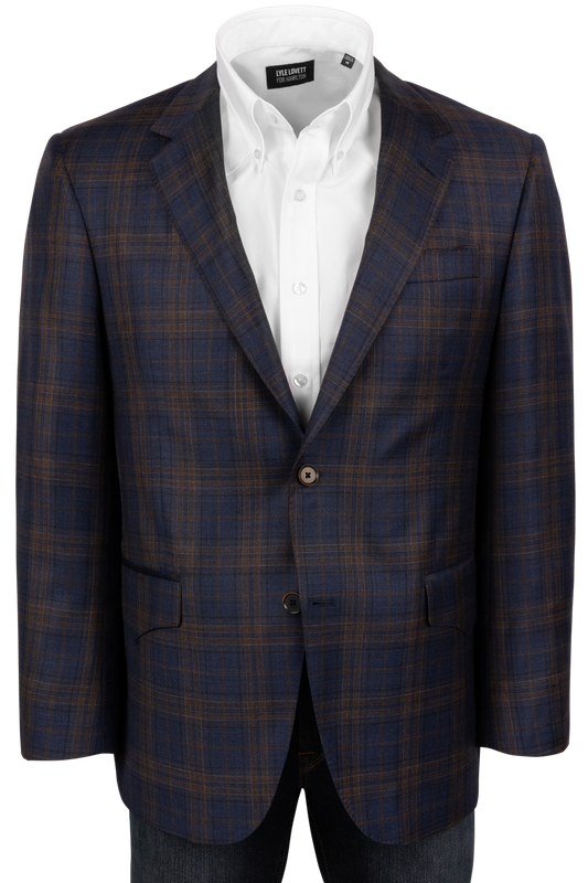 Pinto Ranch Brown & Blue Plaid Sport Coat