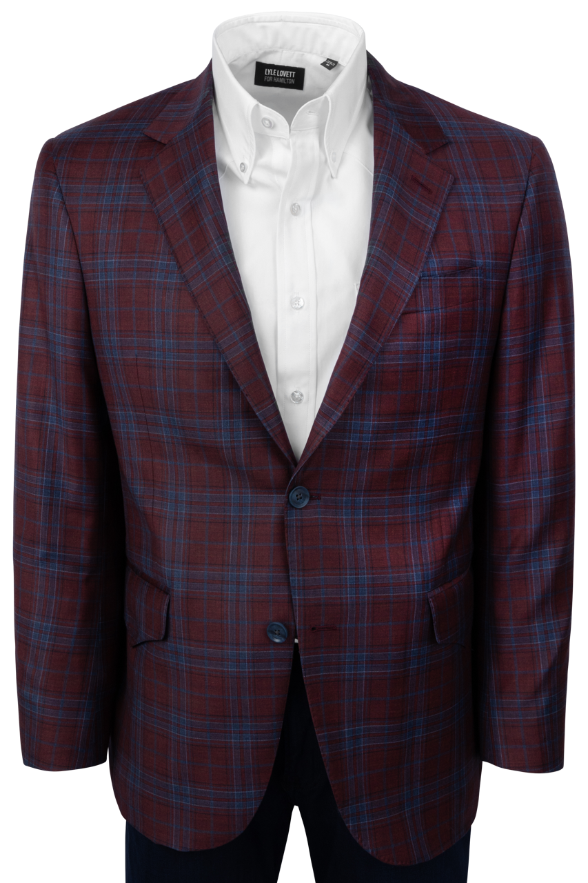 Pinto Ranch Crimson Plaid Sport Coat