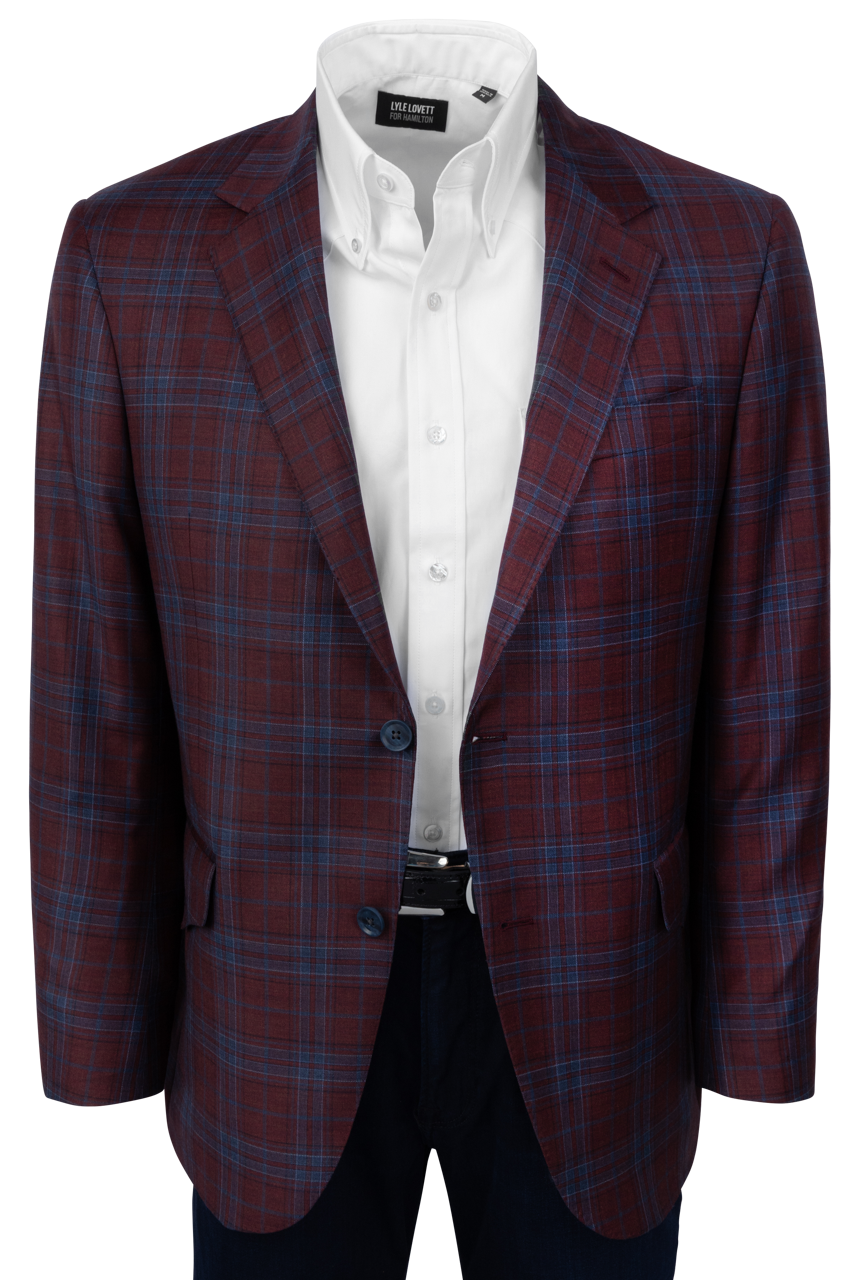 Pinto Ranch Crimson Plaid Sport Coat