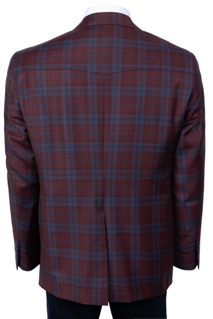 Pinto Ranch Crimson Plaid Sport Coat