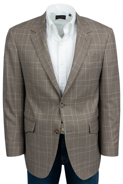Pinto Ranch Tan Plaid Sport Coat