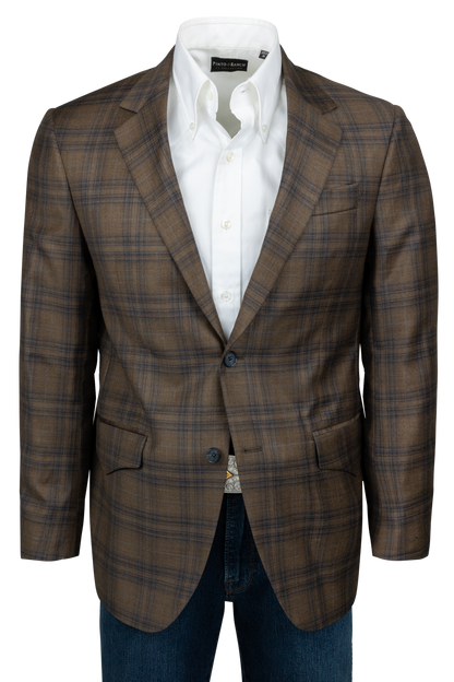 Pinto Ranch Chocolate Plaid Sport Coat