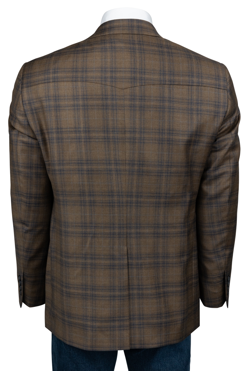 Pinto Ranch Chocolate Plaid Sport Coat