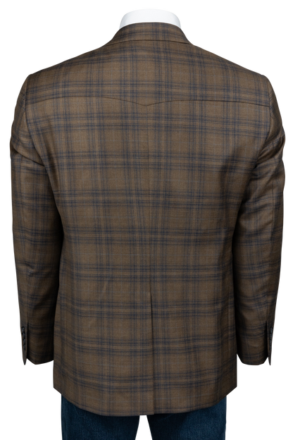 Pinto Ranch Chocolate Plaid Sport Coat