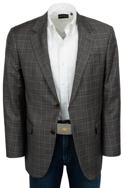 Pinto Ranch Gray Plaid Sport Coat