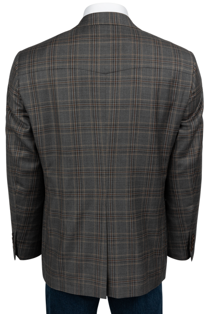 Pinto Ranch Gray Plaid Sport Coat