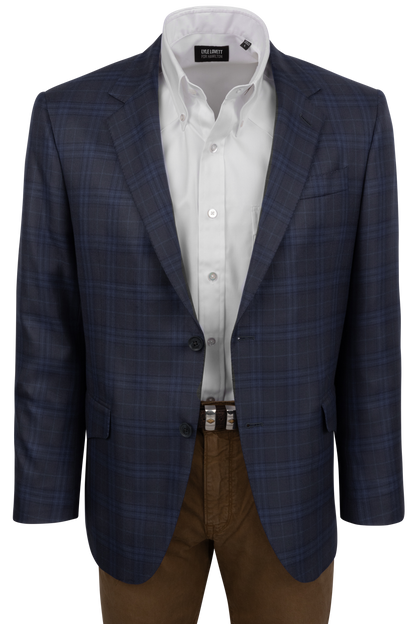 Pinto Ranch Blue & Gray Plaid Sport Coat