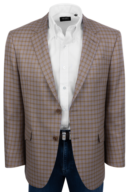 Pinto Ranch Tan Plaid Sport Coat