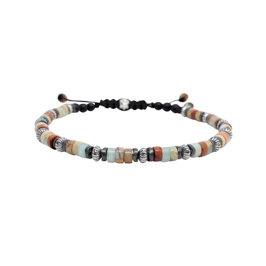 Kenton Michael Multi Terra Heishi Beaded Bracelet