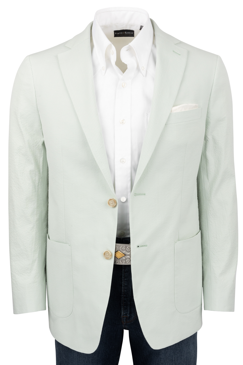 Robert Graham Light Blue Rayburn Blazer