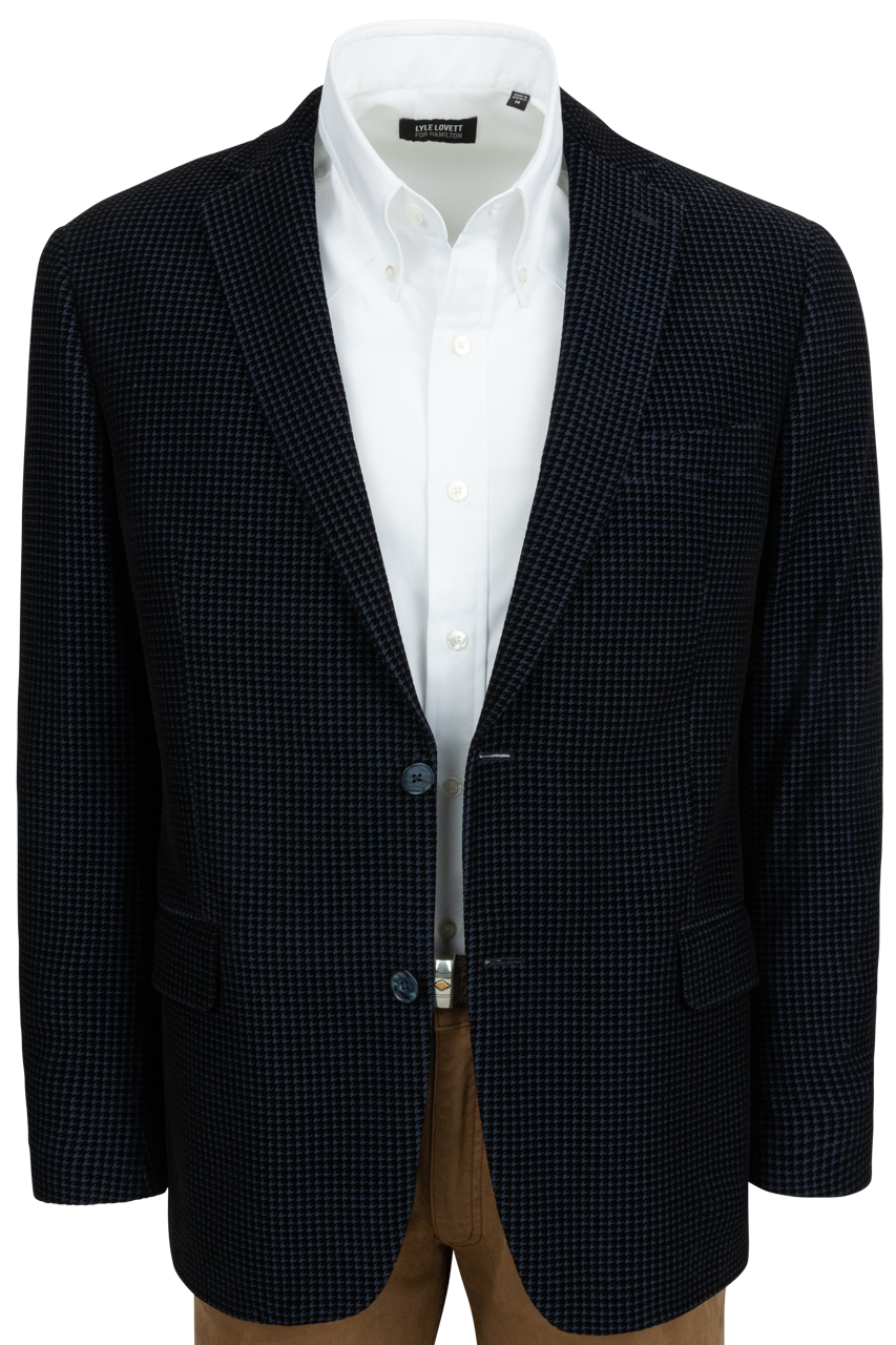 Robert Graham Velvet Colden Blazer - Navy