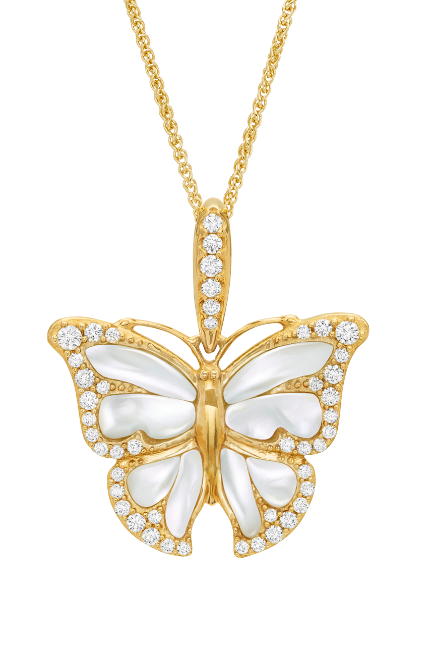 Kabana Gold Butterfly Pendant