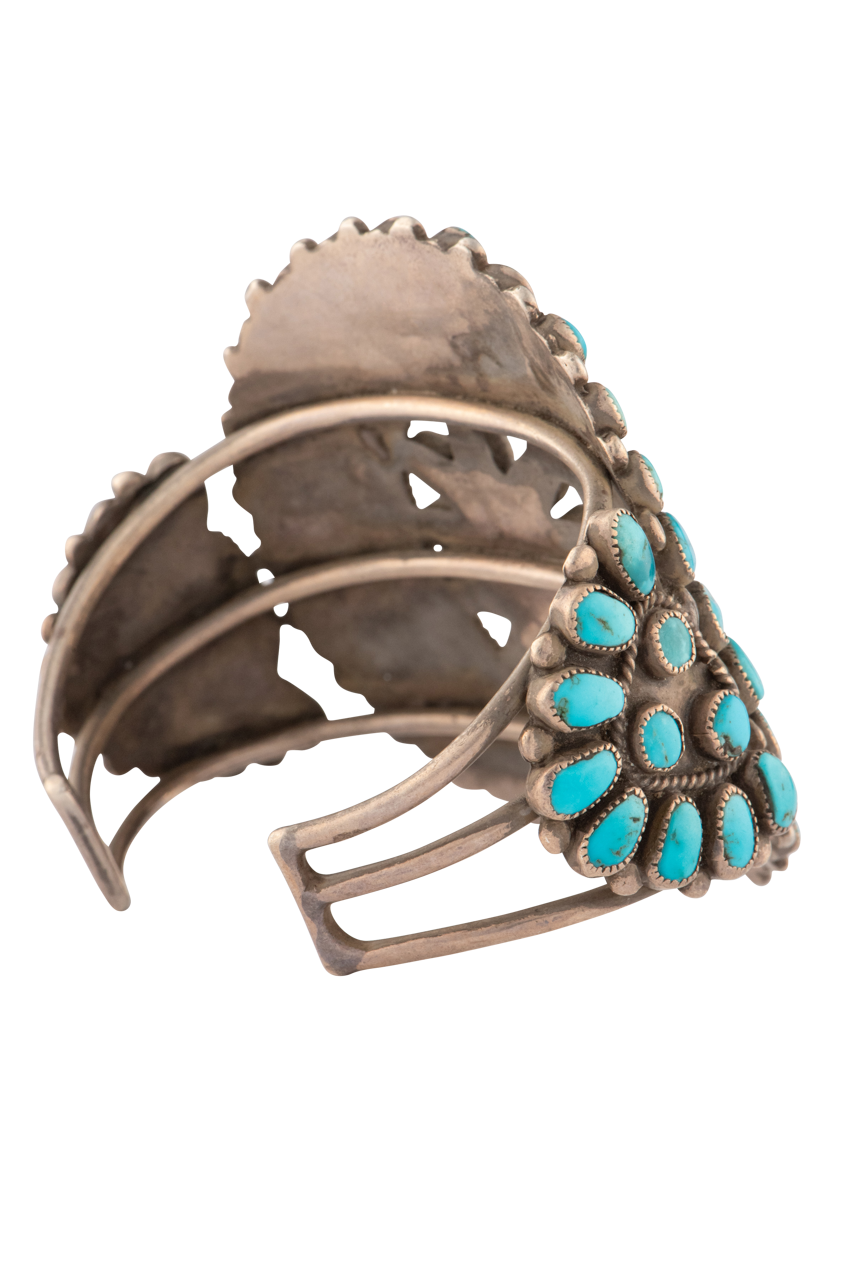 Silver & Turquoise Statement Bracelet