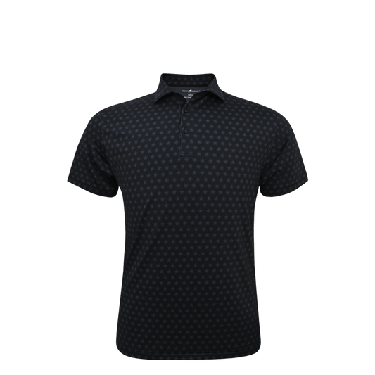 Horn Legend Texas Independence Performance Polo - Black