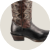 Stetson Women's Leather Vintage Floral Underlay Cowgirl Boots