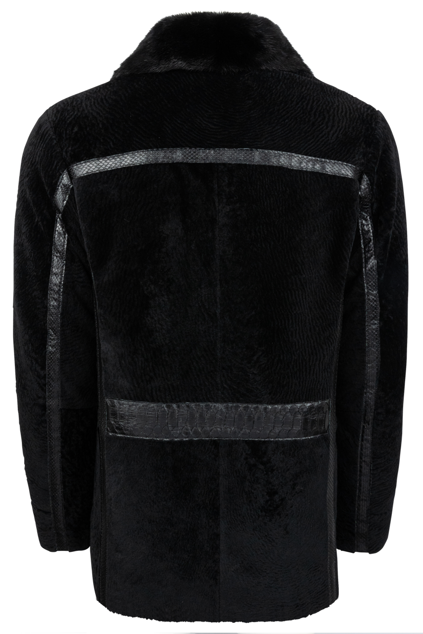 Pinto Ranch Black Sheepskin Coat