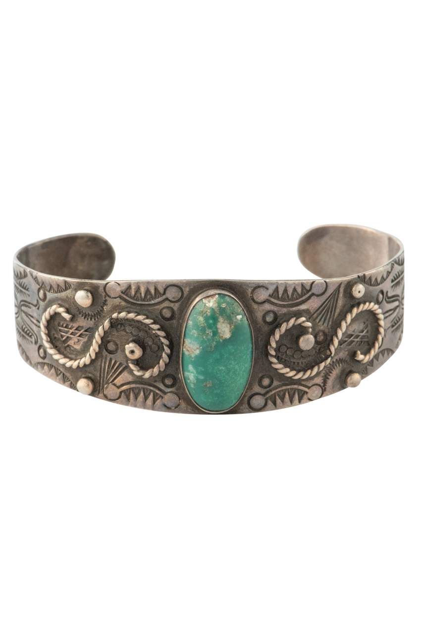 Ajax Turquoise & Silver Cuff Bracelet