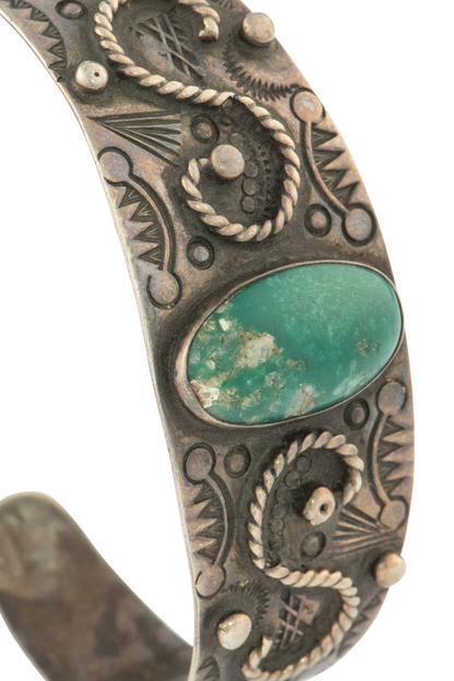 Ajax Turquoise & Silver Cuff Bracelet