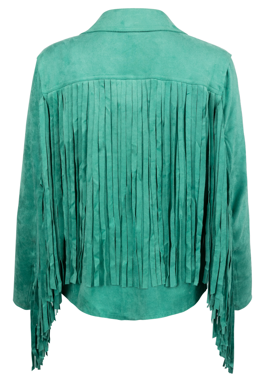 W.A.Y. Faux Suede Fringe Jacket