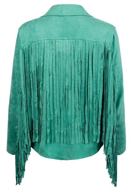 W.A.Y. Faux Suede Fringe Jacket