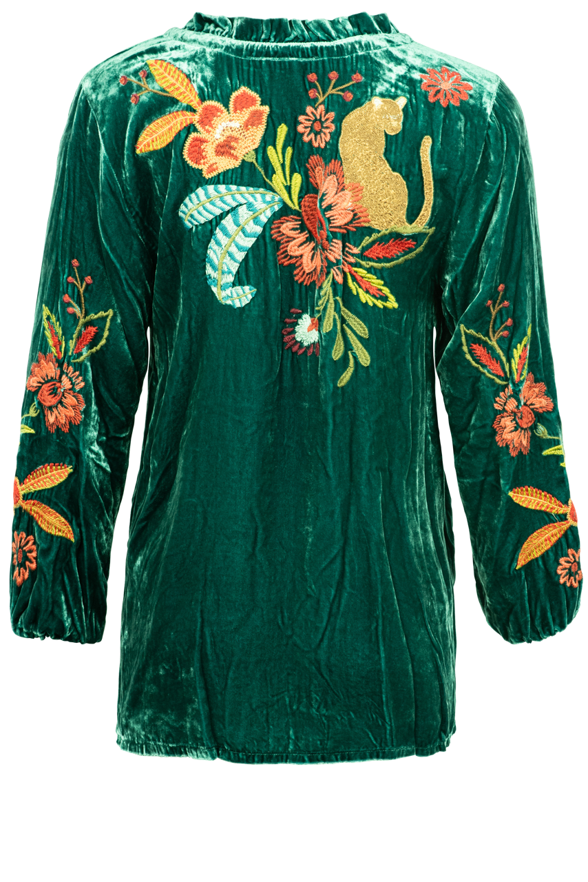 Johnny Was Joanna Embroidered Velvet Bolero Jacket | Embroidery fashion,  Designer dresses indian, Fashion