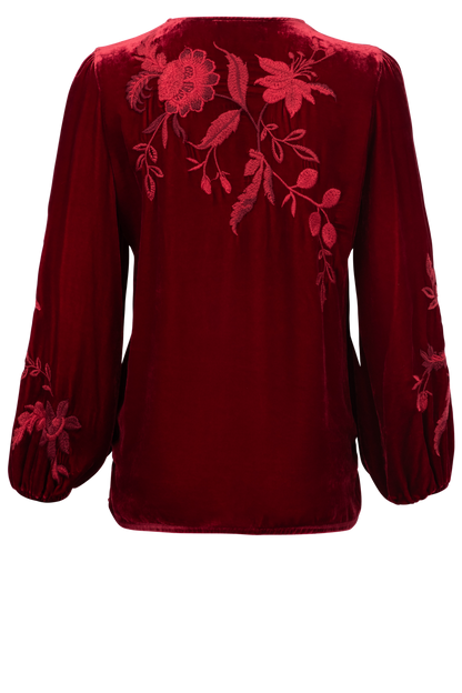 Johnny Was Western Junie Velvet Blouse | Pinto Ranch Johnny Was Western Junie Velvet Blouse | Pinto Ranch