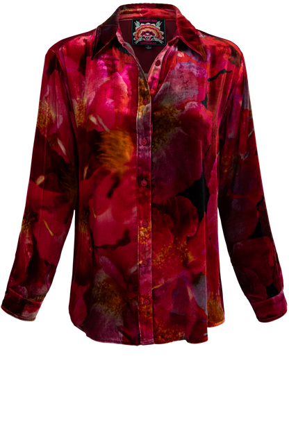 Johnny Was Ruby Bloom Velvet Shirt