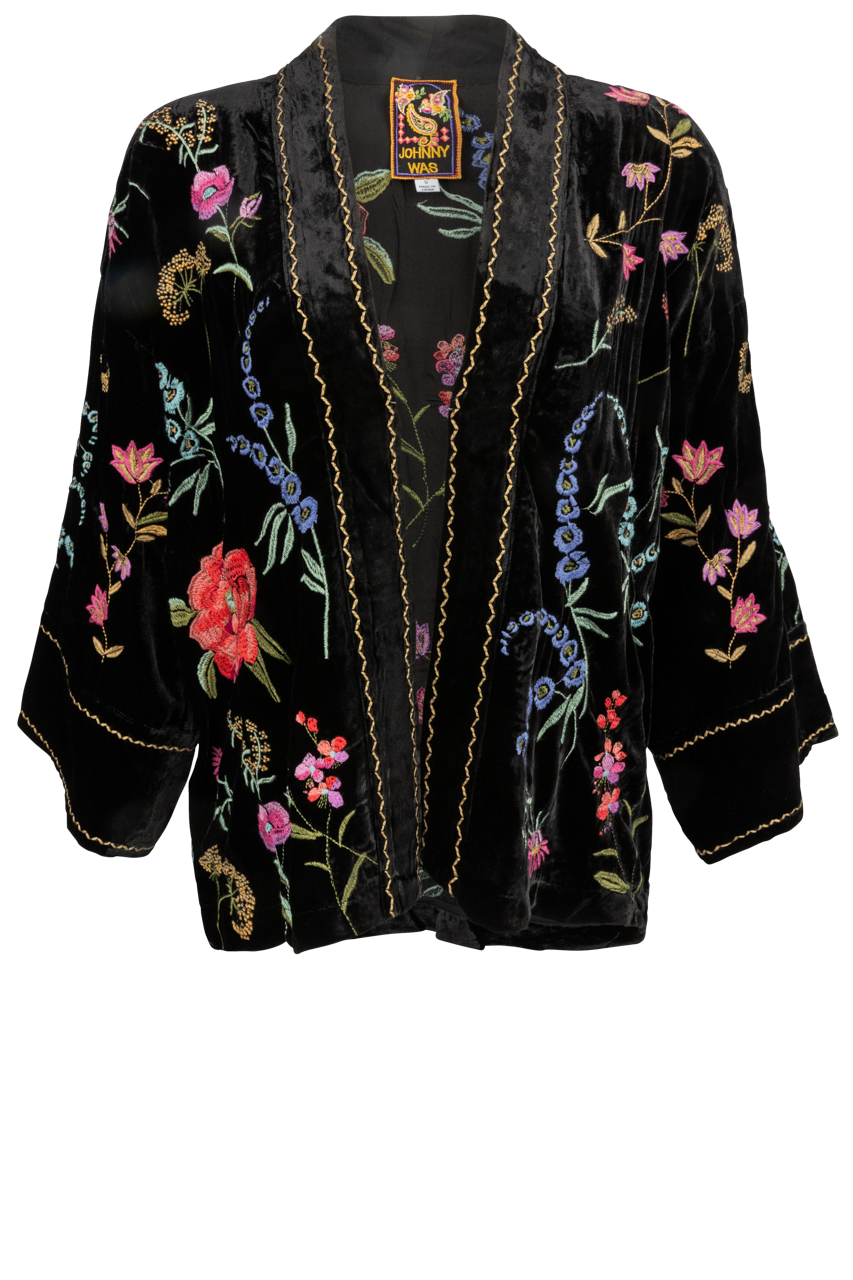 Johnny Was Relaxed Schiffli Cropped Kimono