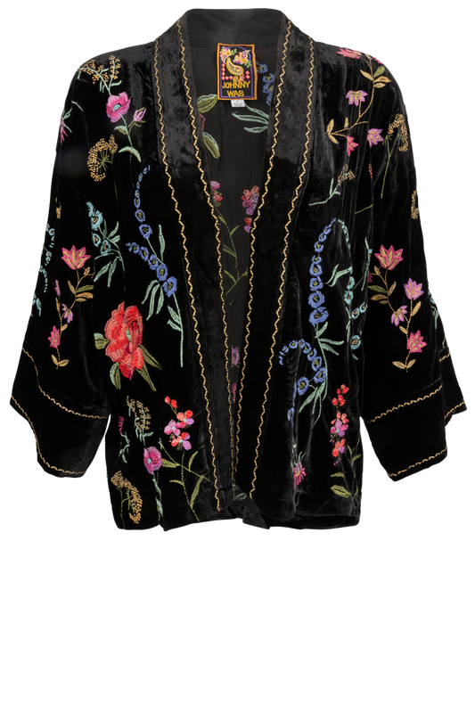 Johnny Was Relaxed Schiffli Cropped Kimono