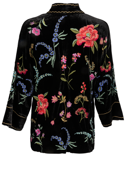 Johnny Was Relaxed Schiffli Cropped Kimono