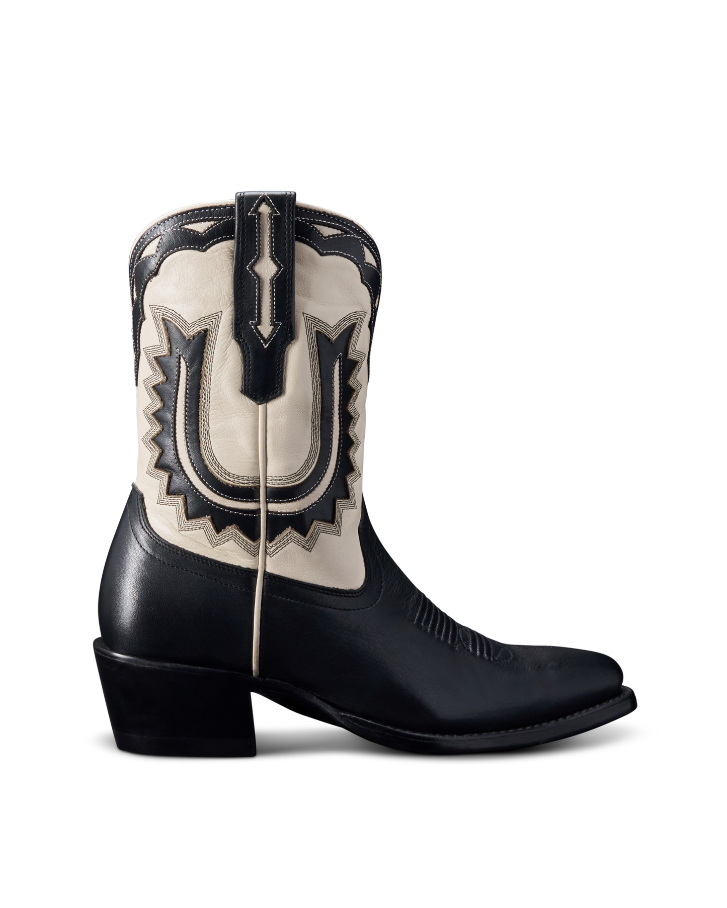 Tecovas Jolene Horseshoe Cowgirl Boots - Midnight