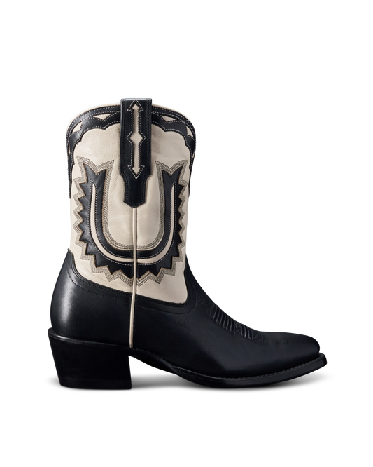 Tecovas Jolene Horseshoe Cowgirl Boots - Midnight