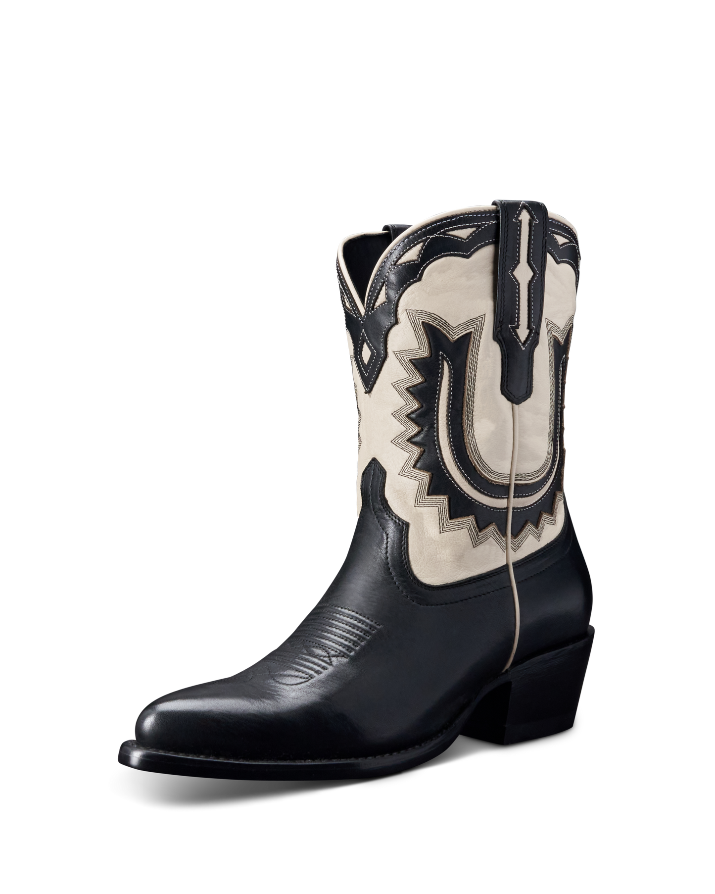 Tecovas Jolene Horseshoe Cowgirl Boots - Midnight