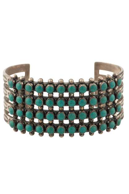 Sleeping Beauty Turquoise Studded Cuff Bracelet