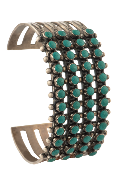 Sleeping Beauty Turquoise Studded Cuff Bracelet