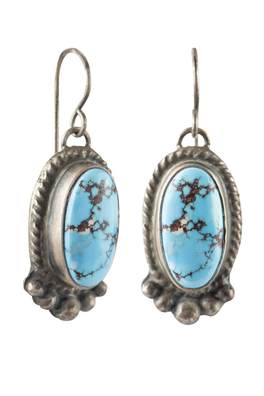 Golden Hills Silver & Turquoise Drop Earrings