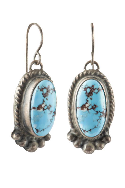 Golden Hills Silver & Turquoise Drop Earrings