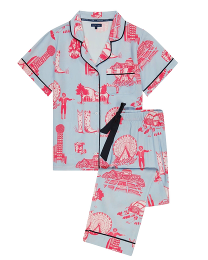 Katie Kime Dallas Toile PJ Set