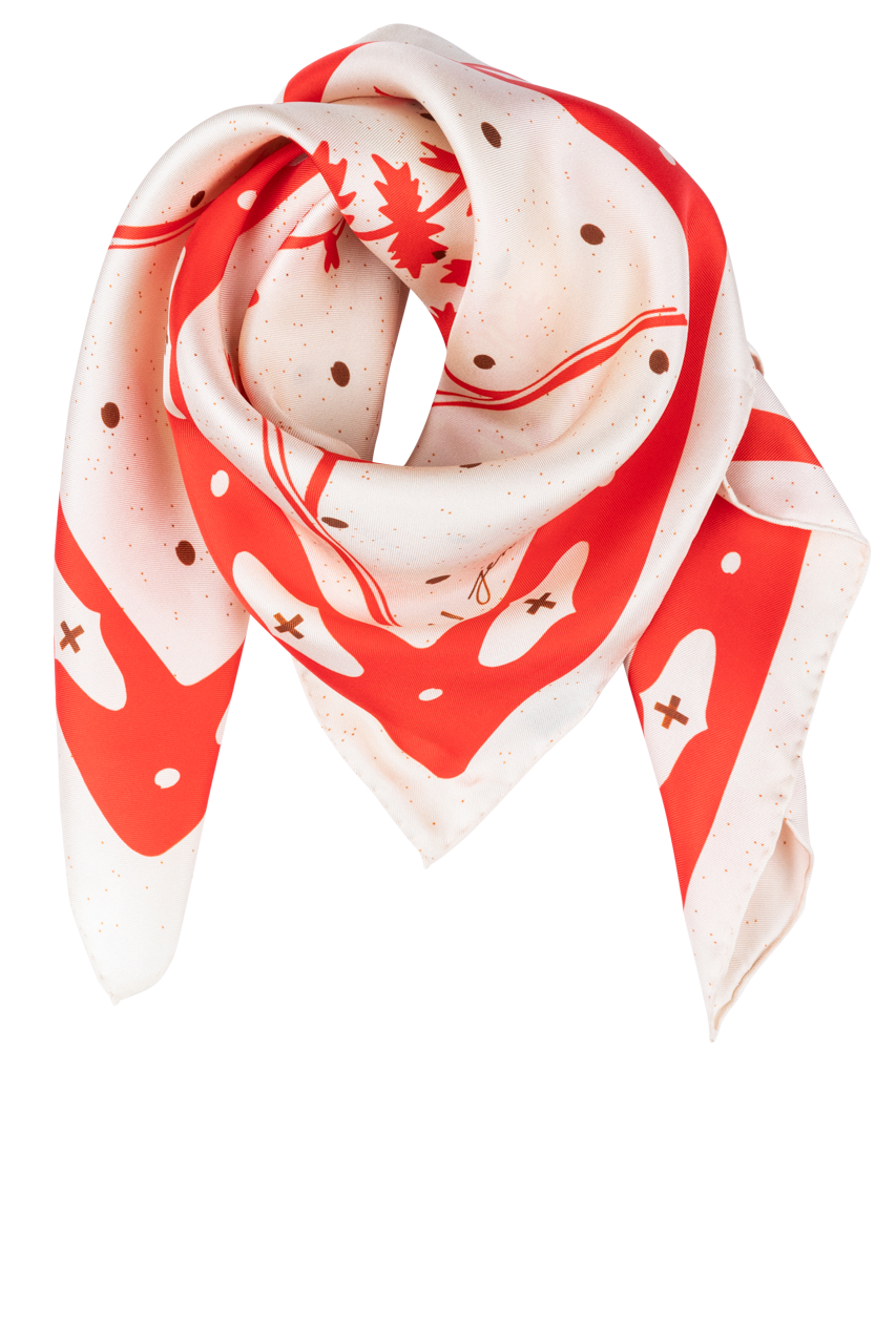 Jenni Earle Ivory Silk Scarf