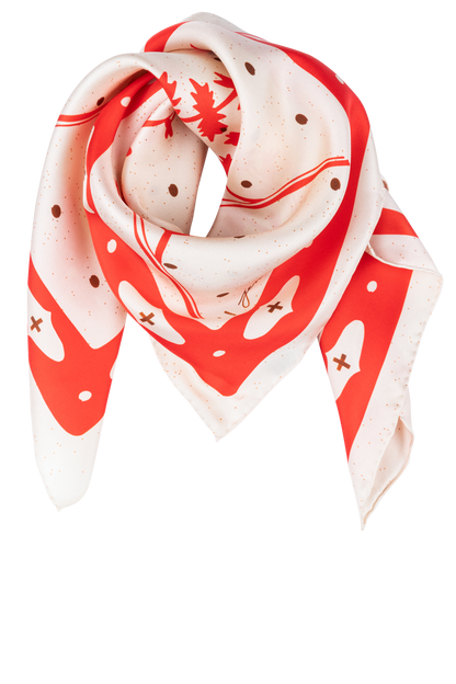 Jenni Earle Ivory Silk Scarf