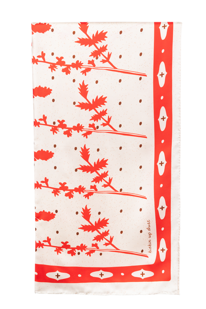 Jenni Earle Ivory Silk Scarf