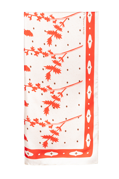 Jenni Earle Ivory Silk Scarf