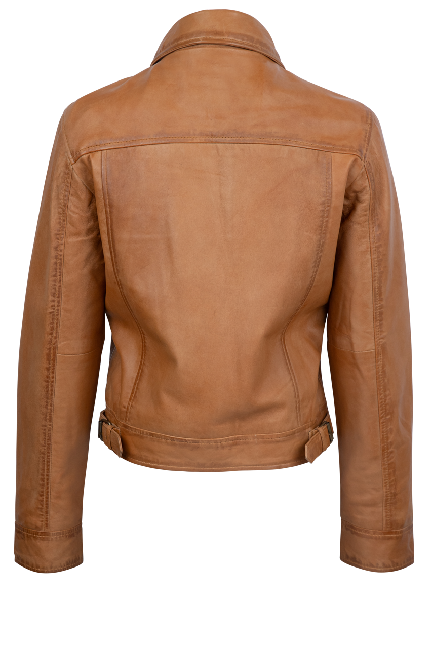 Maverick's Caramel Leather Jacket