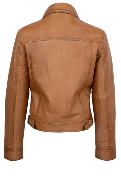 Maverick's Caramel Leather Jacket